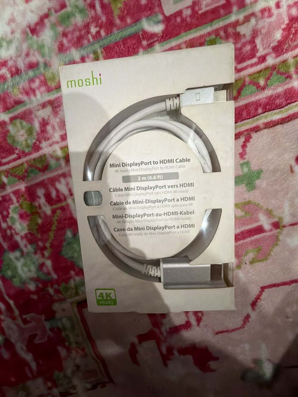 Moshi Mini‎ DisplayPort to HDMI Cable, 4K-Ready, 2 Meters (6.6 ft)